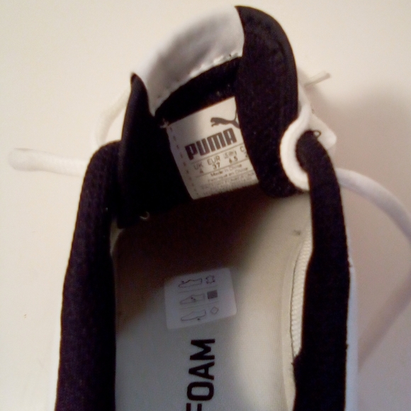 Puma Vintage Womens Leather Low Top Soft Foam Comfort Insert White Sneakers 6.5 - Picture 16 of 16